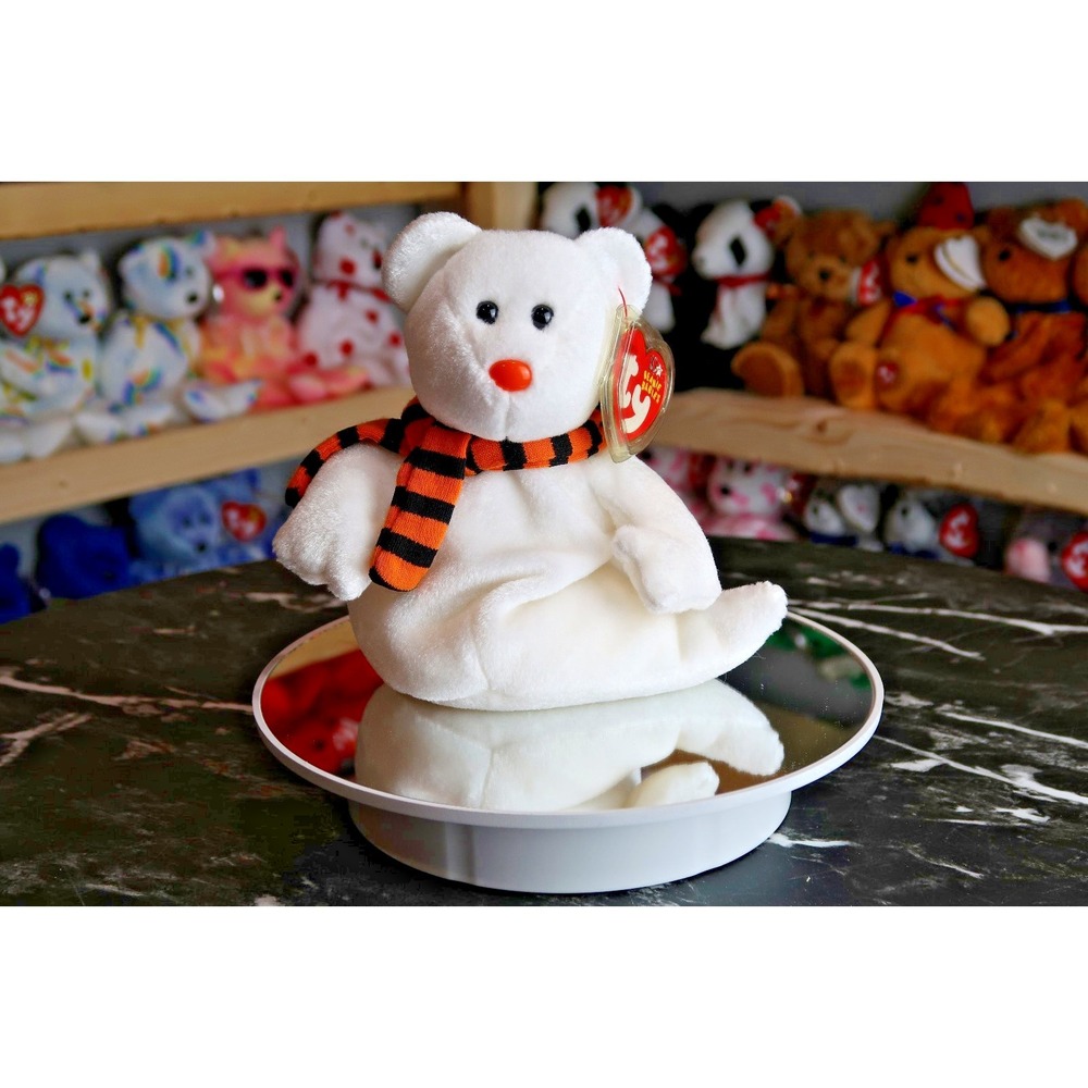 TY Beanie Baby - Quivers the Ghost Bear | Heart & Tush Tag Issues | Vintage